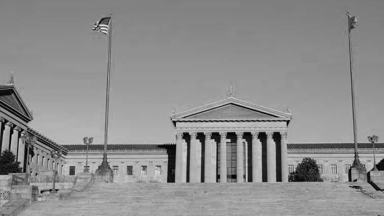the Rocky Steps at the Philadelphia Museum of Art